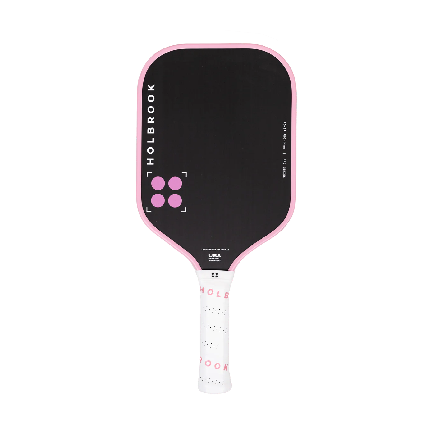 Raquette pickleball Power Pro rose 14MM – style, légèreté et maniabilité.