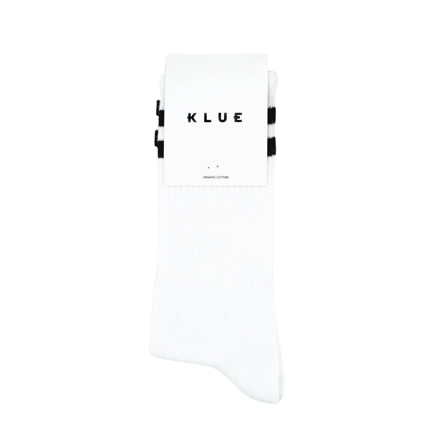 Chaussettes de sport blanches et noires confortables pour jouer au pickleball.