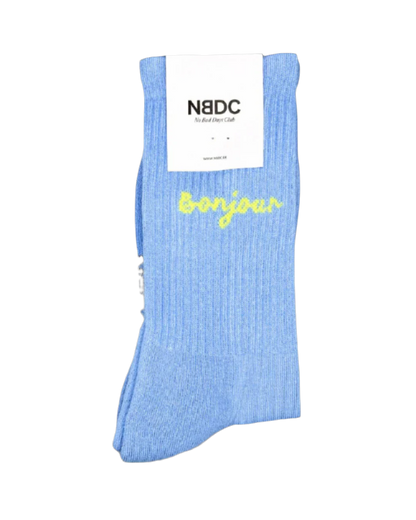 Chaussettes de sport en coton bio  | Bleues bonjour