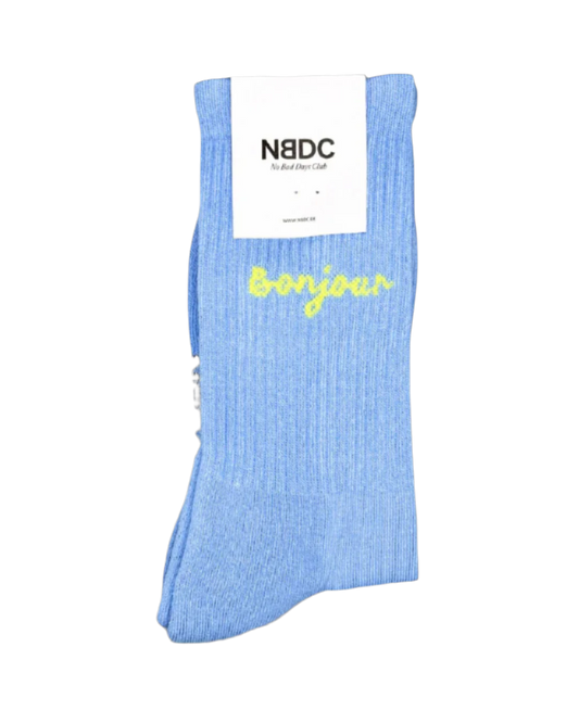 Chaussettes de sport en coton bio  | Bleues bonjour