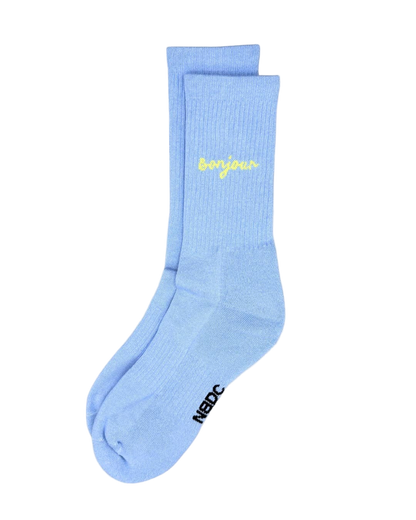 Chaussettes de sport en coton bio  | Bleues bonjour