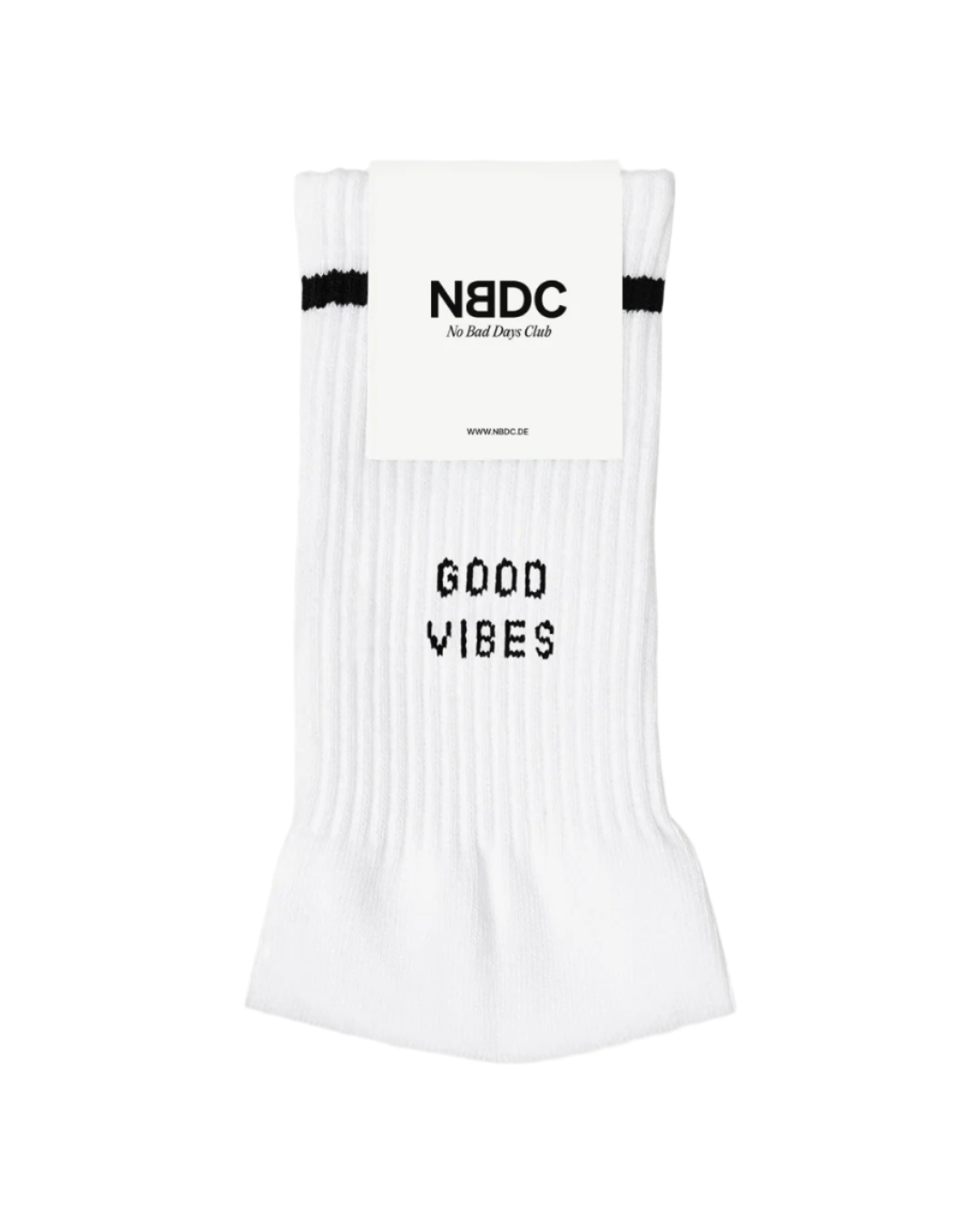 Chaussettes de sport en coton bio | Blanches good vibes