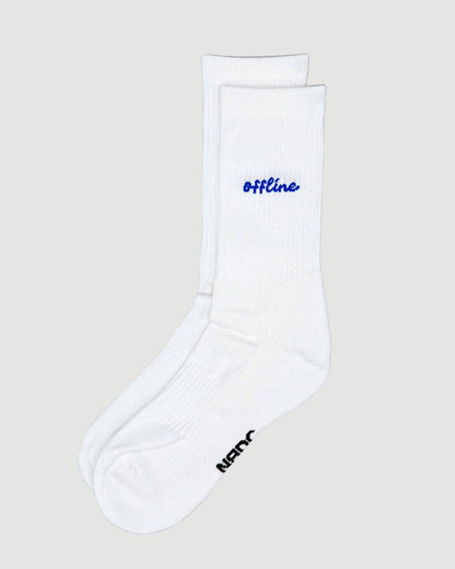 Chaussettes "Offline" en coton bio, idéales après une partie de pickleball.