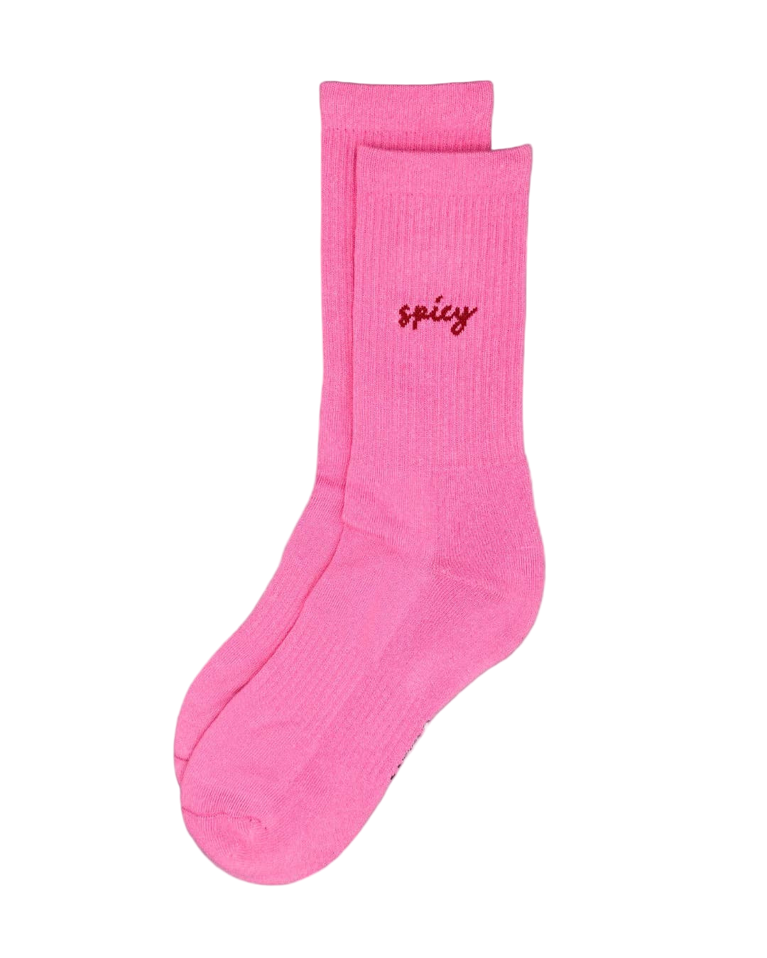 Chaussettes de sport en coton bio  | Roses spicy