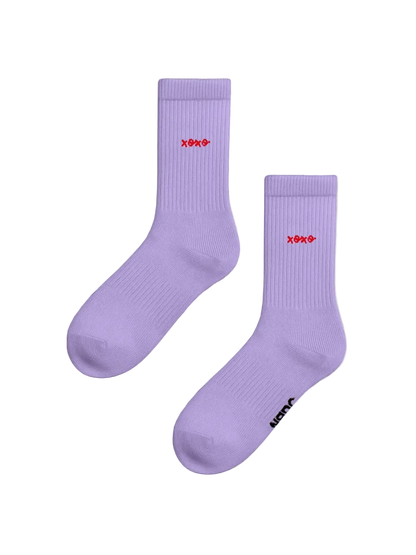 Chaussettes de sport en coton bio  | Violettes xoxo