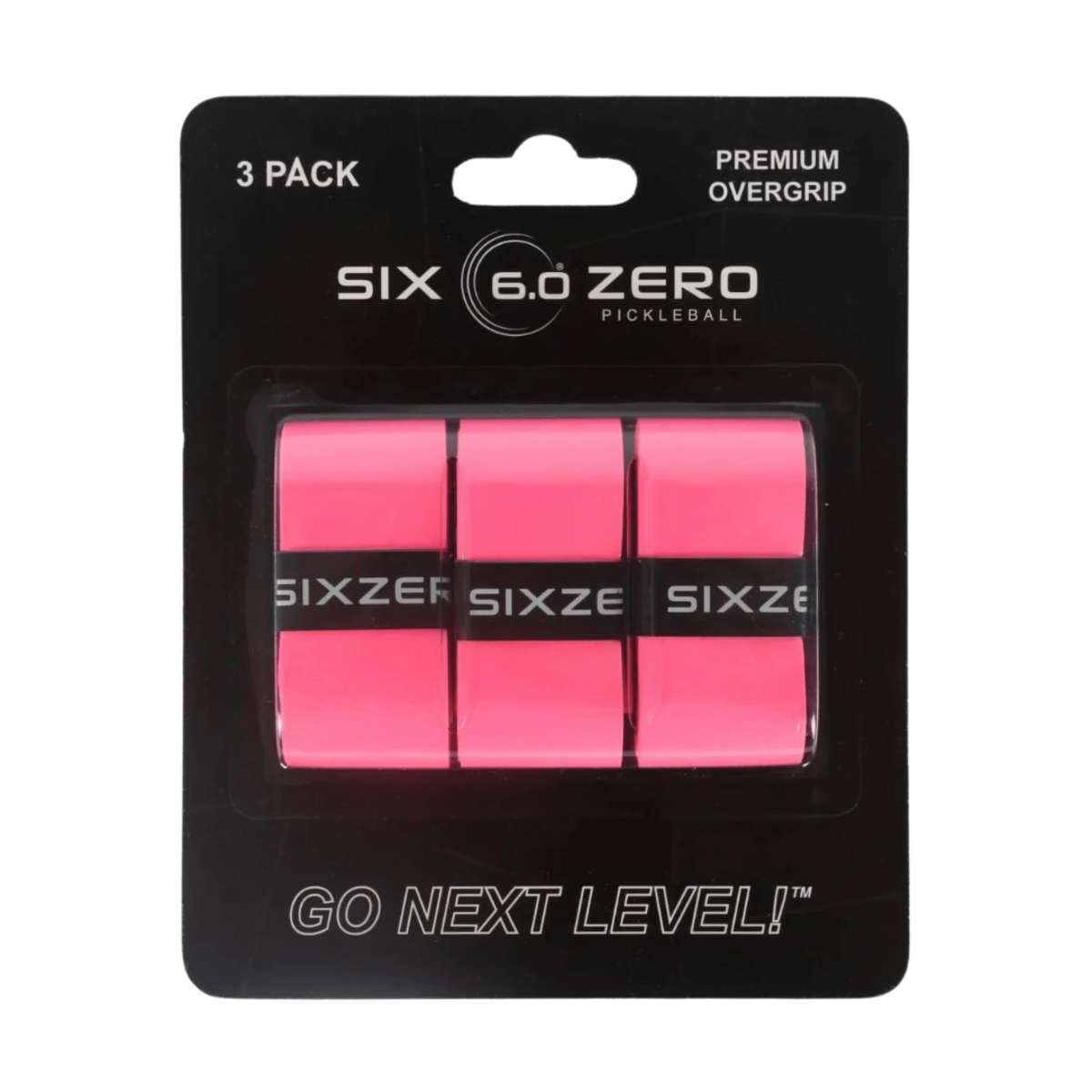 Overgrip antidérapant rose pour raquette de pickleball, meilleure prise en main et confort.