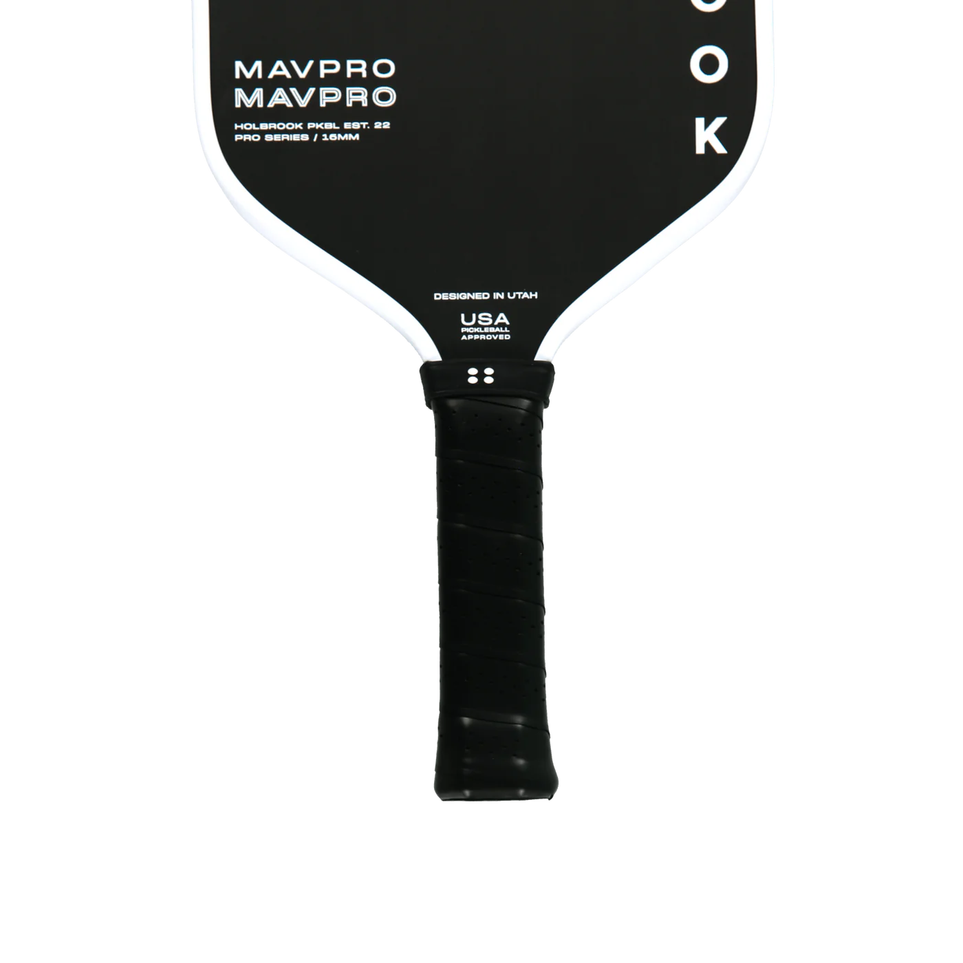 Raquette pickleball Mav Pro 2.0 noire 16MM – haut de gamme pour jeu compétitif.