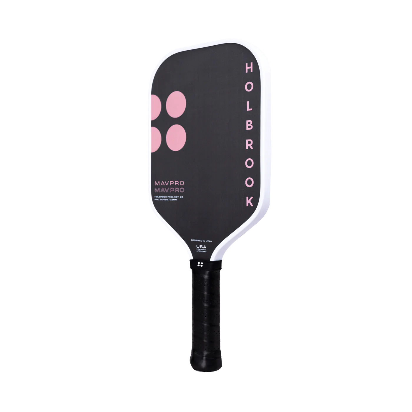 Raquette de pickleball Mav Pro 2.0 rose 16MM – design féminin et contrôle avancé.