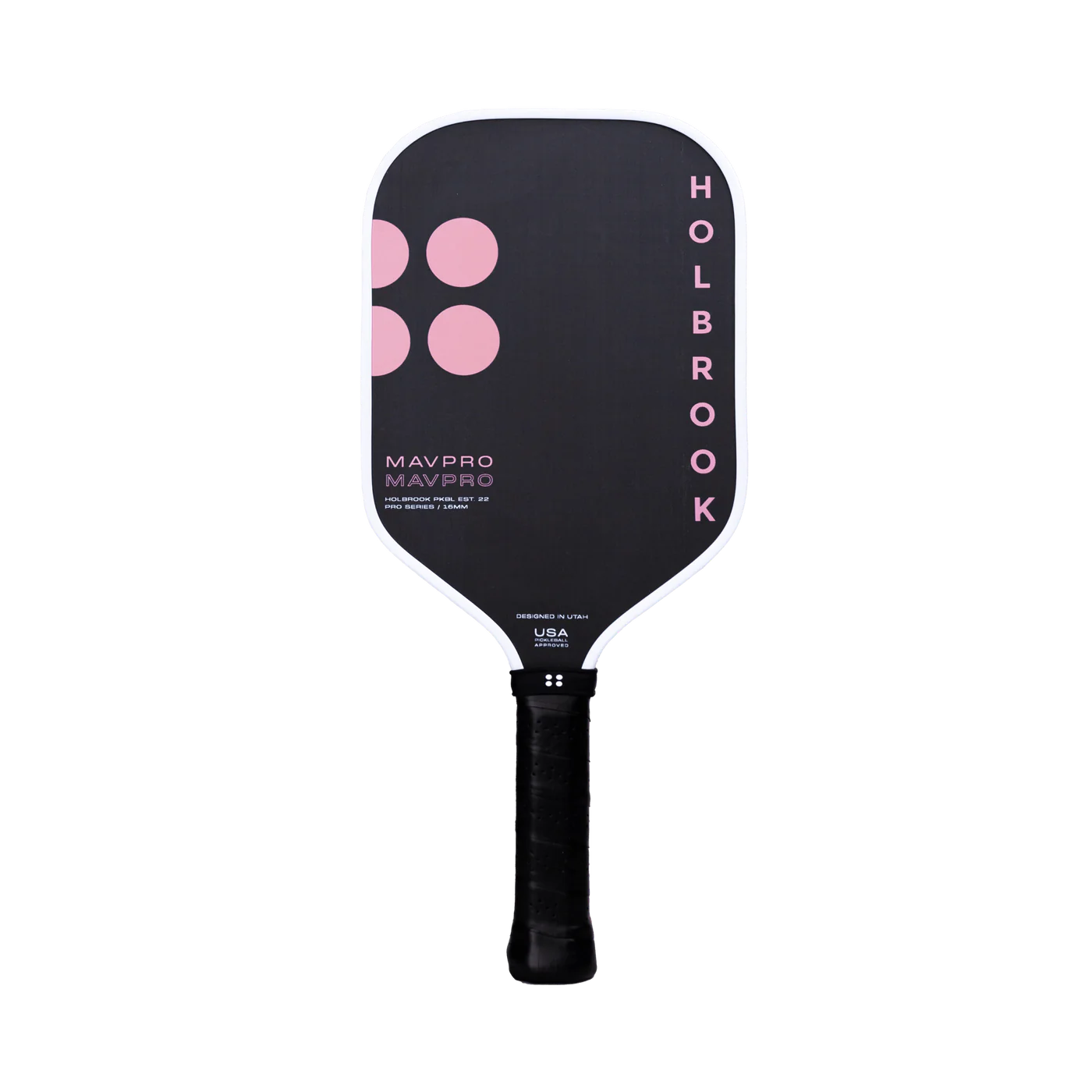 Raquette de pickleball Mav Pro 2.0 rose 16MM – design féminin et contrôle avancé.