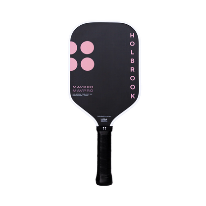 Raquette de pickleball Mav Pro 2.0 rose 16MM – design féminin et contrôle avancé.