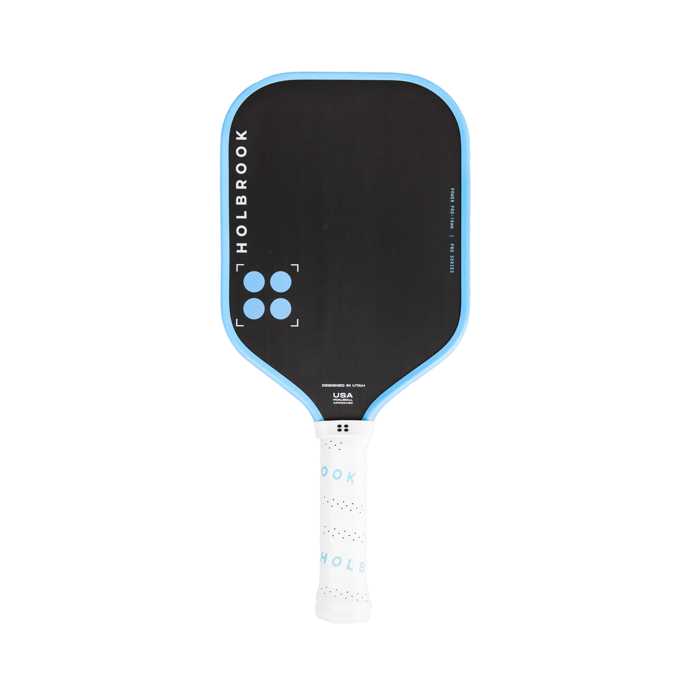 Raquette de pickleball Power Pro bleue 16MM – contrôle et réactivité.